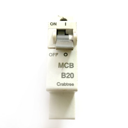 Crabtree Starbreaker Series 1 B20 20A 20 Amp MCB Circuit Breaker Type B